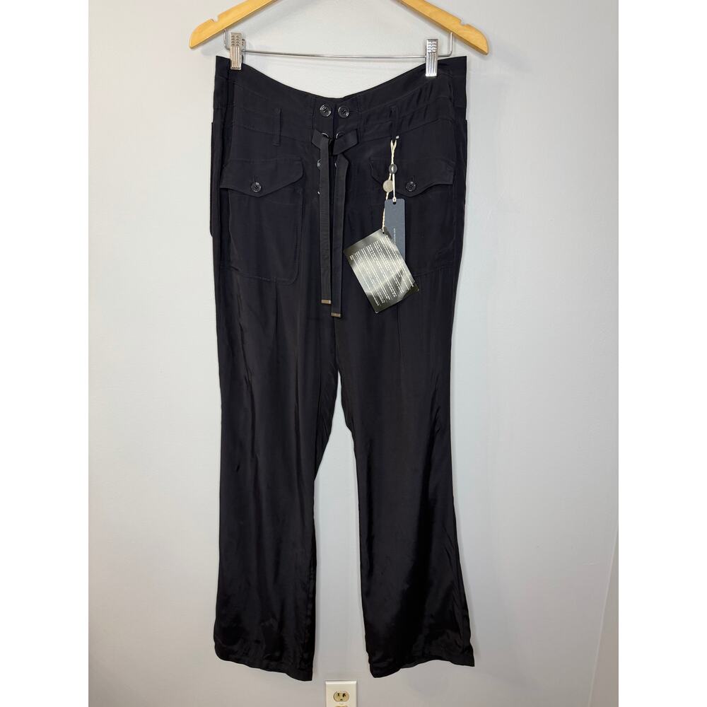 HIGH Use Claire Campbell Scoundrel Lace up tie Nautical Pants Relax Blue 8 New